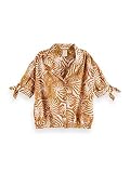  Scotch & Soda R´Belle Light Weight Cotton Mix Boxy fit Top with Tie Blusas, 0221 Combo E, 4 para Niñas