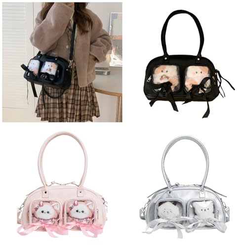 Transparent Messengers Bag Fashion Itabag Shoulder Crossbody Bag Anime Display Satchel Handbag2