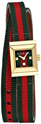Gucci Quartz Gold و Nylon گاه 