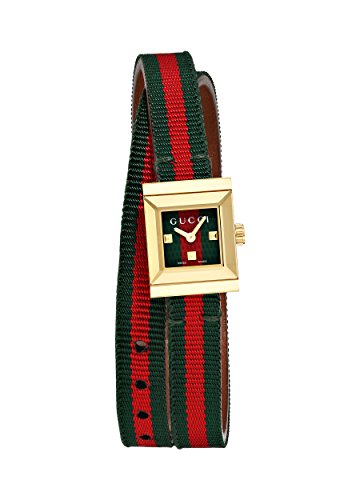 Gucci Reloj Analógico para Mujer de Cuarzo con Correa en Cuero YA128527