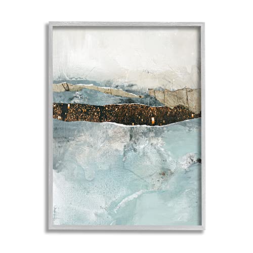 Stupell Industries Layered Mixed Media Collage Framed Wall Art, Design