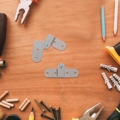 HOMSFOU Dachbodenleiterscharnier Klappbares Leiterscharnier 180 Grad Aufstellscharnier Metall Ersatzbeschlag Für Trittleiter Zubehör 3.03X1.30X0.12 Zoll