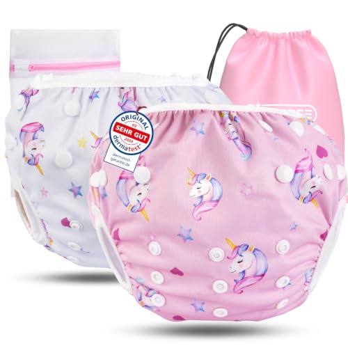 KIDVERSE Schwimmwindel Baby 0-3 Jahre - Set Schwimmwindeln wiederverwendbar – Ansicht 1