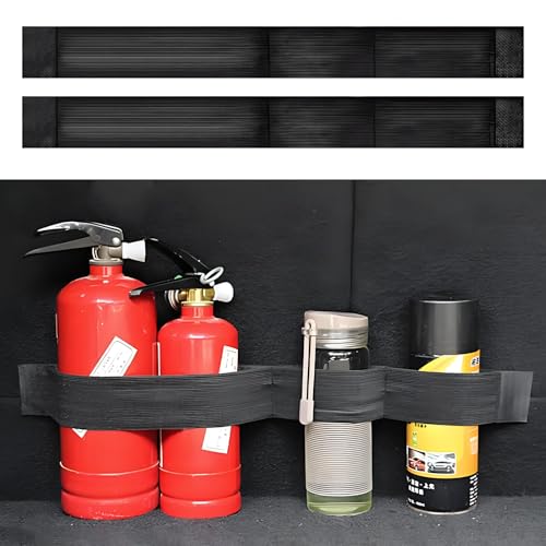Hovom 2PCS Elastic Car Trunk Organizer Straps with Hook and