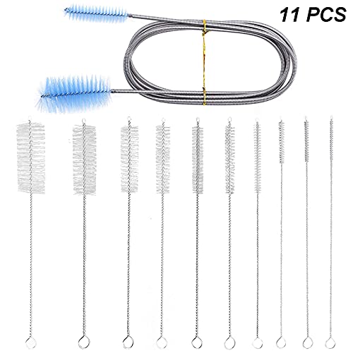 Shisha Reinigungsset Bürsten Set 11Stück Schlauchbürsten Set Kleine Reinigungsbürste Rohrbürste Flasche… – Bild 3