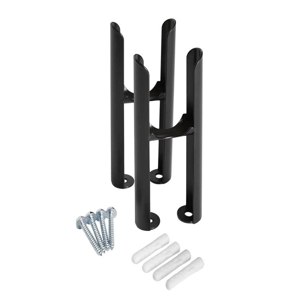 Milano Black Windsor 2 Column Radiator Floor Mounting Feet Kit