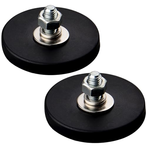 Aimant revêtement caoutchouc néodyme M6 Mutuactor 43mm pour fixation de caméras