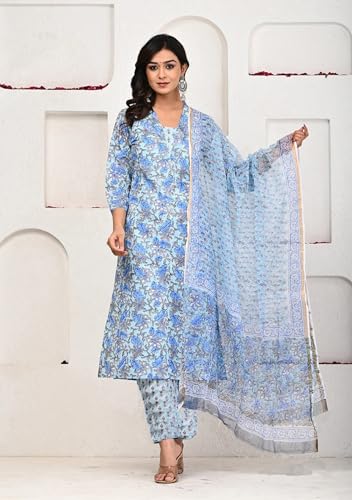 Image of FABNEX kurta set for women | Women Kurta | Women Kurta Sets Kurtis | Women Kurta Pant Set | Women Kurta Pant Set Women Kurti Set with Pant (K-65-66)