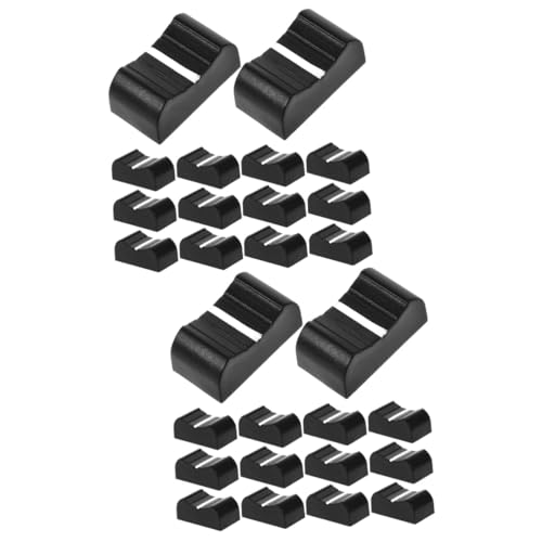 Levemolo - Levemolo 40pcs Fader Knobs for Mixer Slider Replacement Slider Caps for Mixer Black Keycap for Appliances