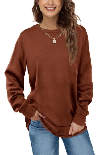 Aokosor Oberteile Damen Pullover Rundhals Langarmshirt Herbst Winter...