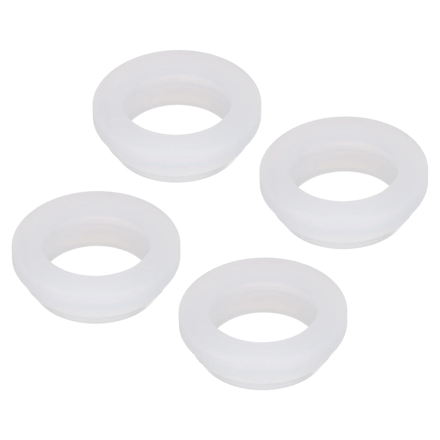 MECCANIXITY 4Pcs Snap Rubber Grommet Hole Plug Mount Dia 24mm ID 19mm H 10mm Narrow Groove Width 2.5mm Seal Anti-Scratch for Electrical Box Cable Pipe Black