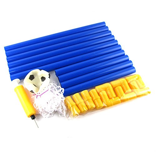 Suyi Portable Detachable Mini Kids Football Goal Soccer Door Set Best Gift for Baby,with Soccer Ball and Pump,Indoor and Outdoor Sports