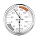 Chatthen Sauna Thermometer Hygrometer, Sauna Zubehör 2-in-1 Hydrometer, Thermometer Innen Für Sauna, Bad, Feuchtigkeitsbeständig, Rostfrei, Korrosionsbeständig, Keine Batterien Erforderlich