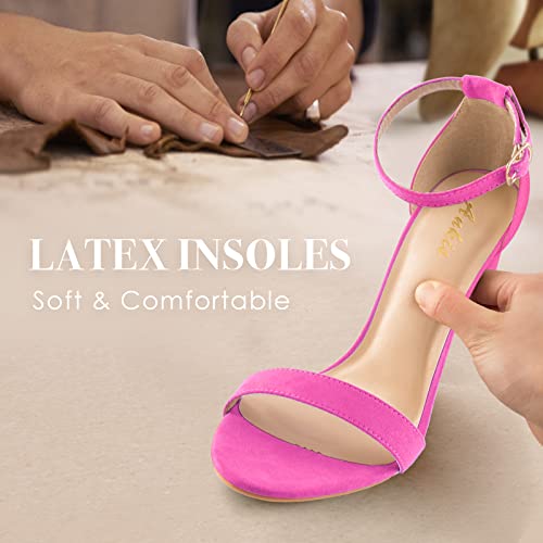 Image of Ankis Heels for Women Open Toe Ankle Strap Chunky Heel Sandals 2.75 Inch