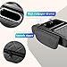 Car arm Rest Cover Pad, 5-in-1 Center Console Cover with Cup Holder, Tissue Box Slot, Mobile Phone Storage Slot, Suitable for Most Car Console Organizer, 13.8''x7.1''x3.0'', (Black)