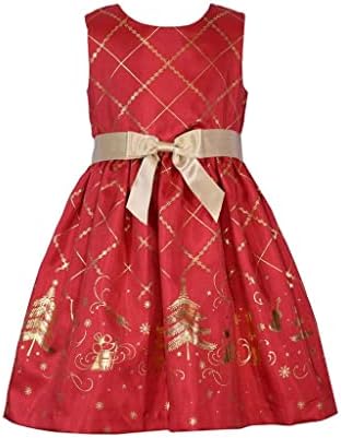 bonnie jean christmas dress nutcracker dress with gold cardigan Bonnie Jean Green Christmas Dress (Children's Size 8) main image 1