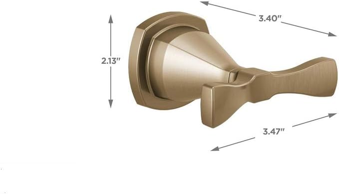 Delta Faucet Stryke Double Towel Hook, Champagne Bronze, Bathroom Accessories, 77638-CZ : Everything Else