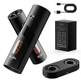 Sangcon 110ml Rechargeable Electric Salt and Pepper Grinder Set, USB Automatic...