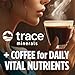 VitaCup Mineral Coffee with Trace Minerals, Hydrate, Replenish & Restore w/All Natural Sea Minerals, Electrolytes, Organic Coffee, Single Origin, Medium Dark Roast, Ground Coffee 10oz