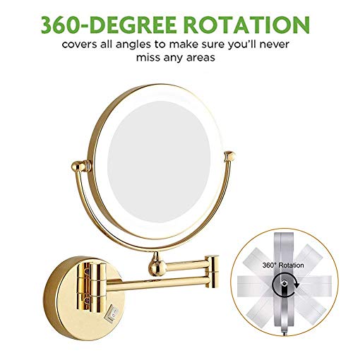Miroir Maquillage Mural Extensible pour Éviter de se Pencher - 3