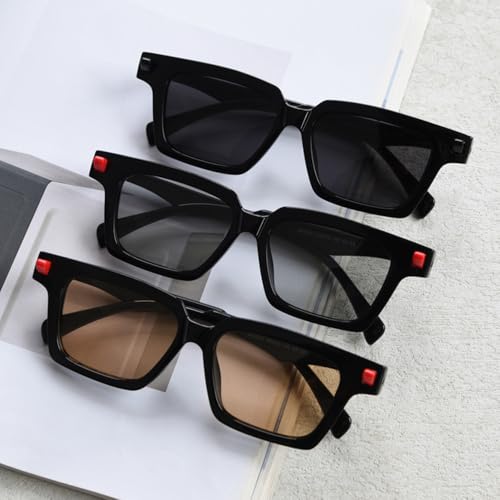 Lunettes de soleil carrées contre l'éblouissement protection UV400 rétro