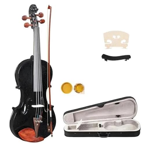 Violon en bois massif mat avec table épicéa et étui complet pour musiciens