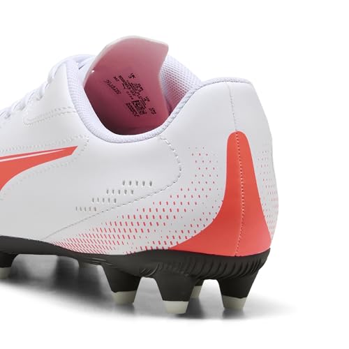 Puma Vitoria II FG/AG JrSoccer - Tenis Unisex para niños, Puma Blanco y Rojo Brillante, 34 EU - imagen 2