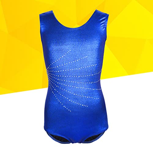 BESPORTBLE Collant de ginástica para meninas roupas esportivas brilhantes Collant de balé sem mangas