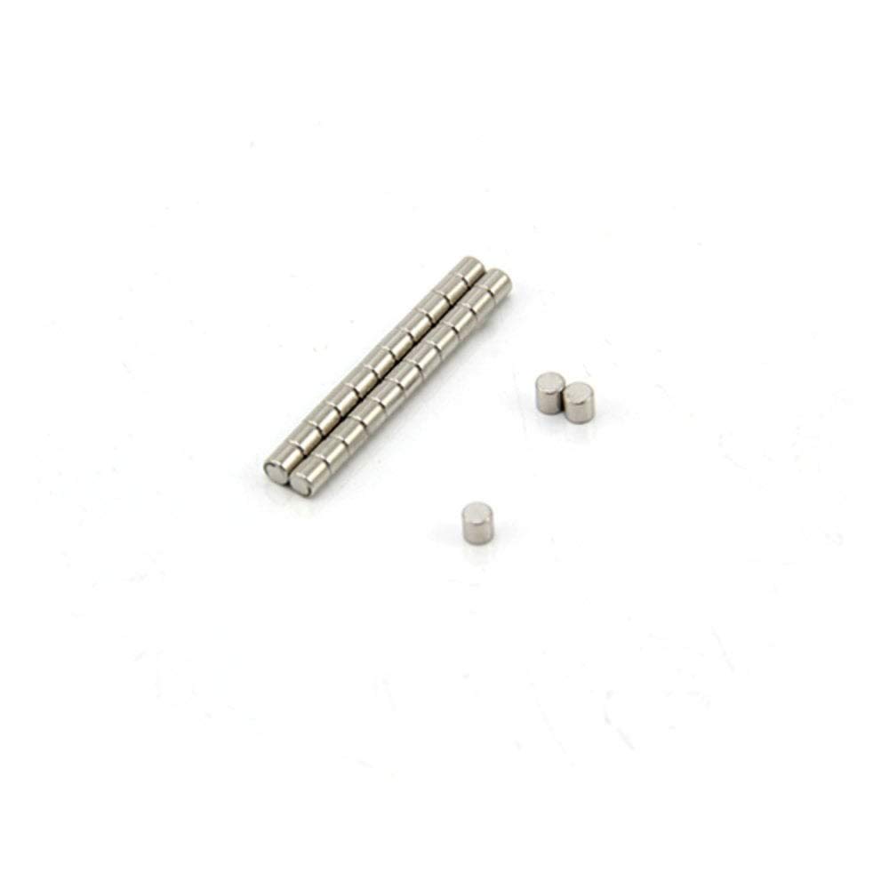 N42 Neodymium Magnet for Arts, Crafts, Model Making, DIY, Hobbies, Office, and Home - 2mm dia x 2mm thick - 0.15kg Pull - Pack of 20