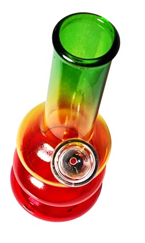 Handgemachte Rasta Bong Reisebong Glasröhrchen Borosilikatglas Mini Hookah 12,7 cm günstig (SG-12) – Bild 4