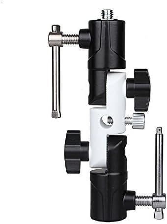 RivenAn 3-Section U-Shape Type Swivel Flash Bracket for Umbrella Holder Adapter Mount Light Stand Compatible with DSLR Cameras Speedlight