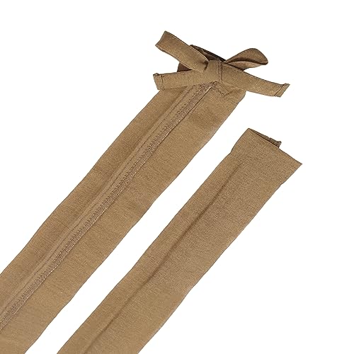 Image of Aspen Creative 15014-22A, 6' Camel Faux Silk Fabric Cord & Chain Cover, Easy to Install for Lighting Fixture, Cable Management, Lamp Wire Cover, Set of 2