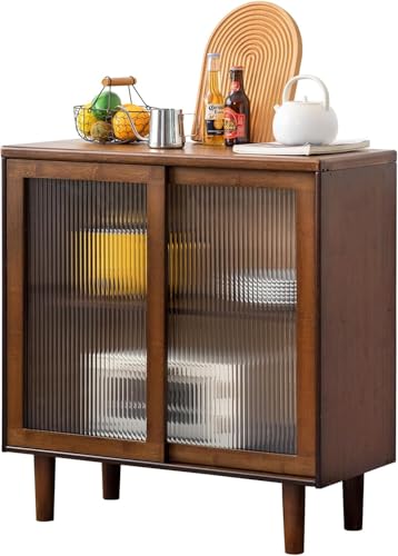 Welnow Bamboo Buffet Cabinet with Storage