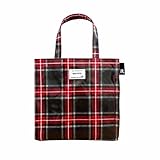 [ROOTOTE] [ルートート] トートバッグ レディース 小さめ 表ラミネート加工 ランチトート EU.スクエア.ラミネート-S 3601 (360602 チェック･レッド)