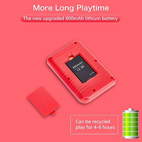 RegeMoudal Handheld Game Console, Retro Mini Game Player, 400 Classical FC Games, Built-in 800mAh Rechargeable Battery, Support for Connecting TV & 2 Players - Thumbnail 5