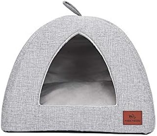 Miss Meow Cat Dog Tent Triangle Pet Bed Removable Cushion Cover Two Way