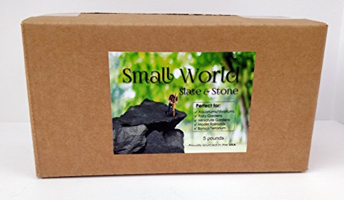 image for Small World Slate & Stone Natural Slate Stone 3 to 5 inch Rocks for Mi