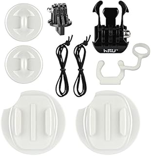 HSU Surf Mounts and Accessories for Ski, Snorkeling, Surfing, Wakeboarding Fitting GoPro Hero 11,10,9,8,7, 6,5,4,3,2, Session, Black, Silver, AKASO Campark, and Other Action Cameras (Surfing Kit)