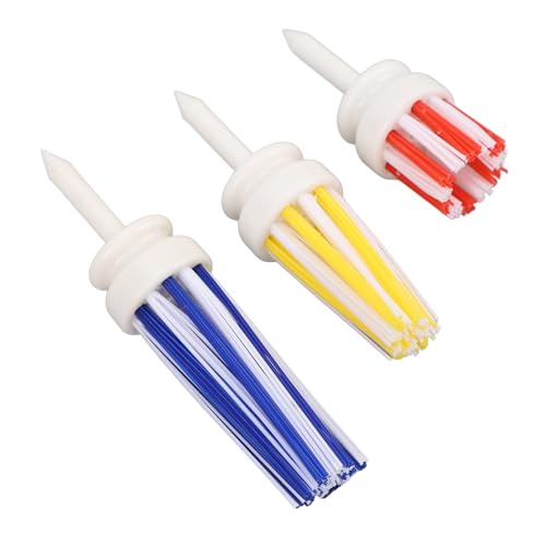 RASTKY Tees de Pelota de Golf de Primera Calidad, Juego de Accesorios de Entrenamiento con Cerdas de Nailon de Plástico para un Posicionamiento Preciso de la Pelota, Fácil Limpieza para Entusiastas