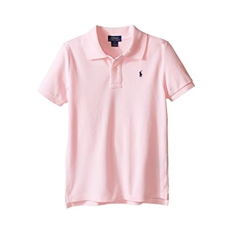 Polo Ralph Lauren Kids Boy's Basic Mesh Polo Carmel Pink 4 Little Kids Cover
