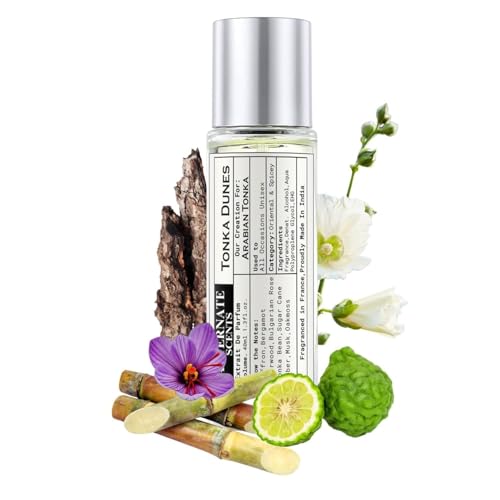 Image of Alternate Scents TONKA DUNES Perfume 40ml for Men & Women | Elegant Floral Unisex Fragrance | 30% Oil Concentration | Intense Long Lasting | French Fragrance Oils