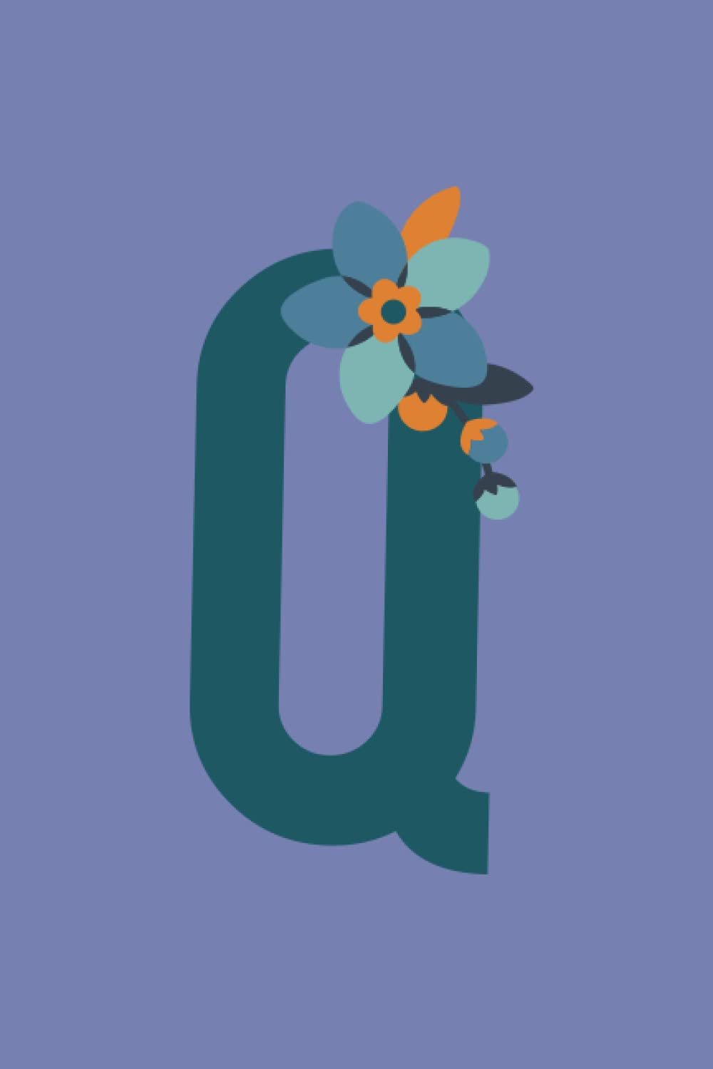 Q: monogram initial letter Q notebook for women and girls 110 pages & 6 x 9 size