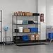 QUIET BOOK Commercial NSF Listed Black Epoxy Stationary Wire Shelving Kit 24