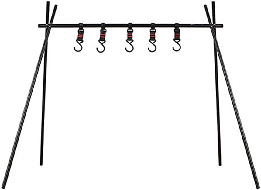 Set of 2 ShineTrip Outdoor Tent Shelf Camping Aluminum Alloy Light Weight Shelf Portable Triangles Folding Rack Travel Clothes Hanger