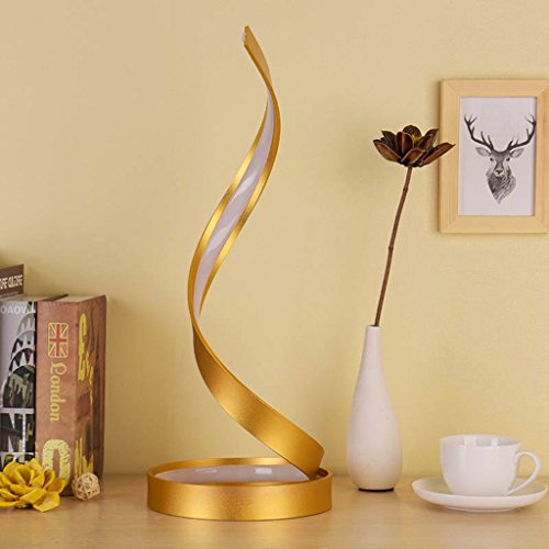 Modeen Lampada da tavolo a spirale LED, lampada da...