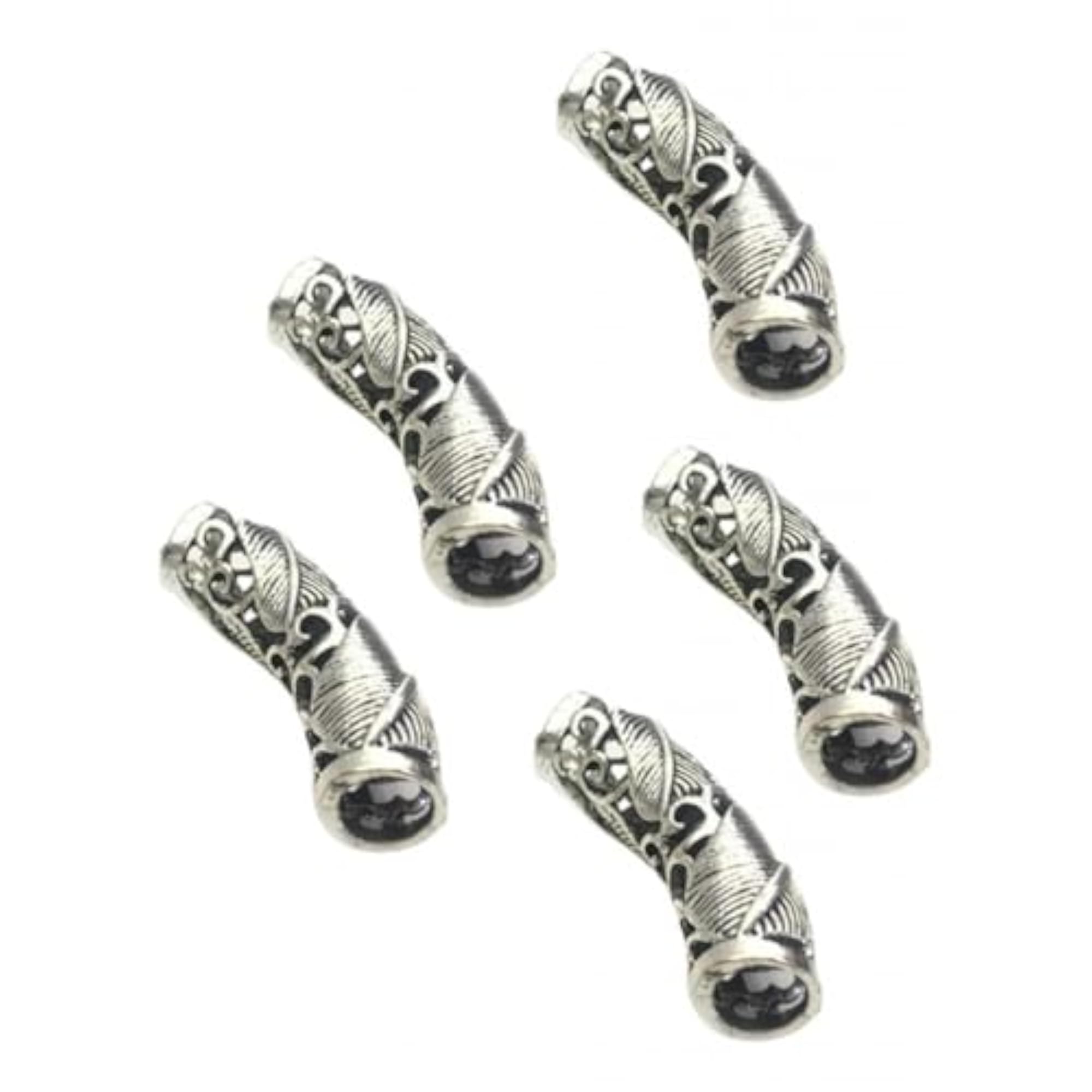 10pcs Alloy Metal Dreadlock Beads Hair Braid Rings