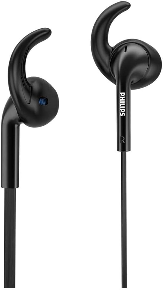 Philips Audio SHE1525BK/94 Upbeat Wired in Ear Earphone with Mic (Black)