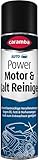 Caramba Power Motor & Kalt Reiniger, Entfernt Schmutz, Ölflecken und Fett, Reinigungs-Spray für Autos, Maschinenteile und Aggregate, 400 ml