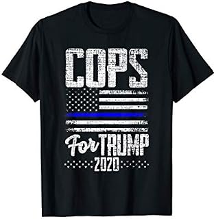"Cops For Trump 2020" Blue Line Supporters T-Shirt