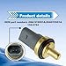 SYudwen 06A-919-501-A Coolant Temperature Sensor Compatible with VW Touareg Beetle Jetta Passat Golf GTI Eos, Audi TT A3 S6 A4 Quattro Q7 S5 A6 Engine Temperature Sensor Sender